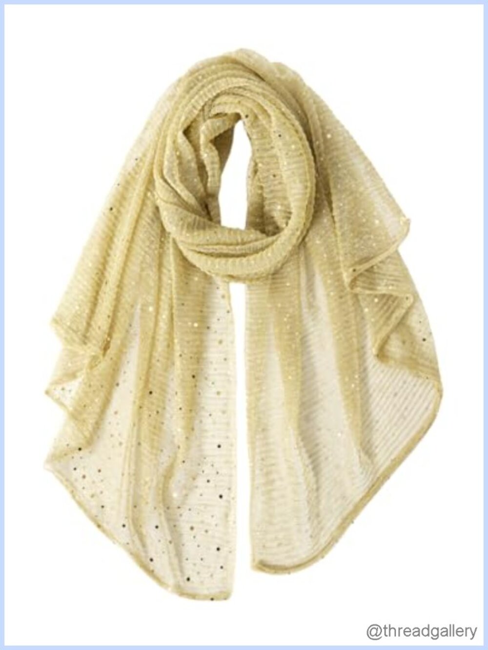 Women's Lace Printed Sequin Scarf Shawl Wrap Lightweight Polyester